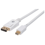 Manhattan 324724 DisplayPort cable 39.4" (1 m) Mini DisplayPort White