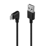 Lindy 1m USB 2.0 Type A to Right-Angled USB-C Cable