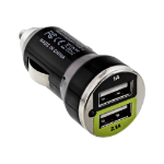 InLine USB Car Charger + Power Adapter for any USB device 12/24V to 5V DC/2.1A