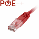 Cablenet 8m Cat6 RJ45 Red U/UTP PVC 24AWG Flush Moulded Booted Patch Lead