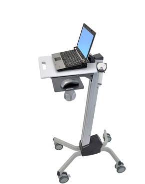 Ergotron Neo-Flex Laptop Cart computer desk Grey