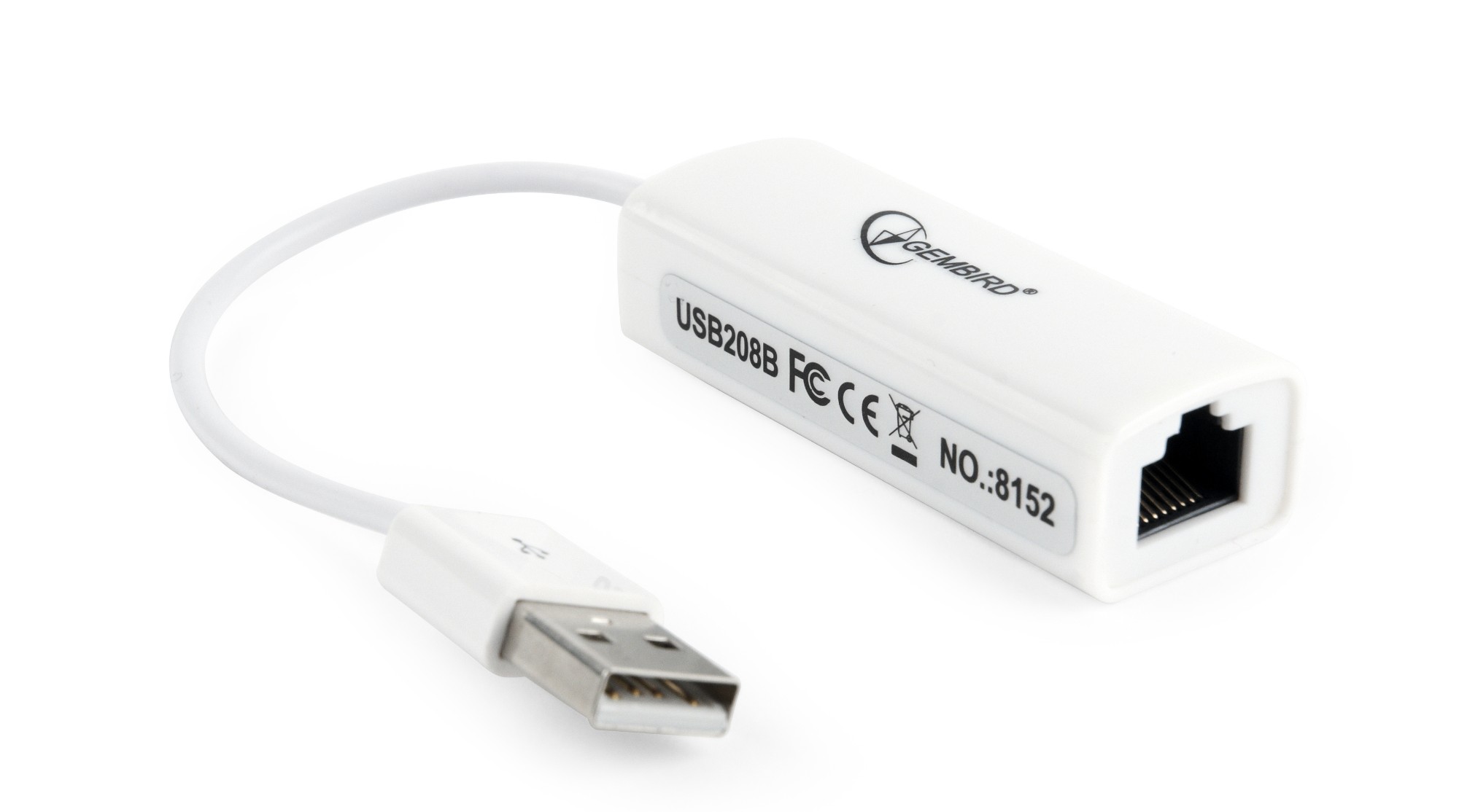 Gembird NIC-U2-02 nätverkskort Ethernet 100 Mbit/s