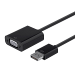 Monoprice 12790 video cable adapter VGA (D-Sub) DisplayPort Black