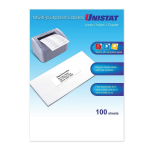 Unistat 38940 self-adhesive label Rectangle White 100 pc(s)