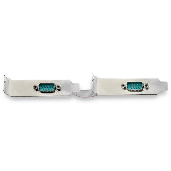 StarTech.com 2-port PCI Express RS232 Serial Adapter Card - PCIe RS232 Serial Host Controller Card - PCIe to Serial DB9 - 16950 UART - Low Profile Expansion Card - Windows &amp; Linux