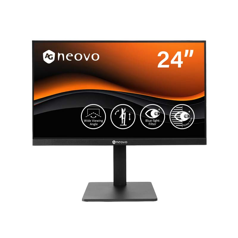 EU Product - Office Monitor 24"" LH-2404 FHD Ergonomisch - Flat Screen - 60.5 cm