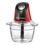 Russell Hobbs 27130-56 electric food chopper 0.5 L 200 W Black, Red, Transparent