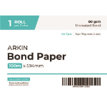 Arkin BOND PAPER 80GSM - 594MM X 100M 1 ROLL/CTN - AVAILABLE JAN2025