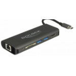 DeLOCK 87721 laptop dock/port replicator USB 3.2 Gen 1 (3.1 Gen 1) Type-A Black