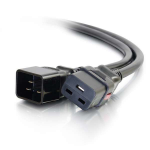 C2G 10ft (3m) Locking C14 to C13 10A 250V Power Cord - Black