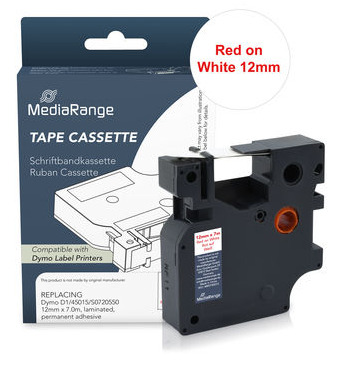 MediaRange Plastic tape cassette. for label printers using Dymo® 91222