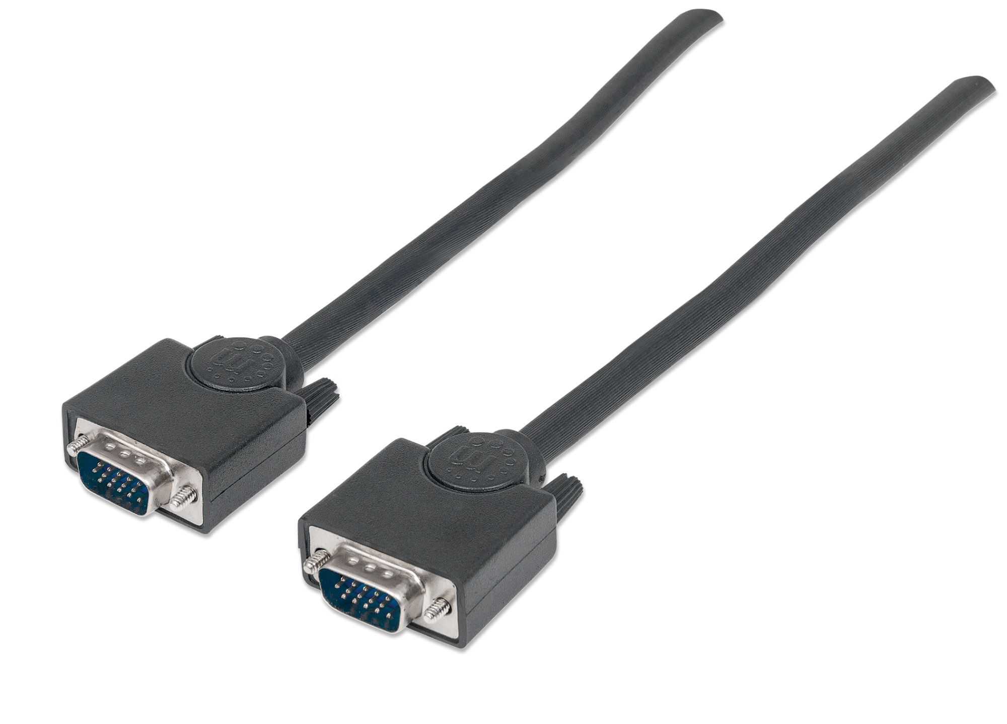 Image of Manhattan VGA Monitor Cable. 1.8m. HD15 Male to Male. Higher SVGA Spec