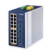 PLANET ndustrial L2+ 16-Port 10/100/1000T 802.3at PoE + 4-Port 10G SFP+ Managed Ethernet Switch L2+ Gigabit Ethernet (10/100/1000) Power over Ethernet (PoE) Aluminium, Blue