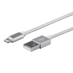 Monoprice 30764 mobile phone cable White 15.7" (0.4 m) USB A Lightning