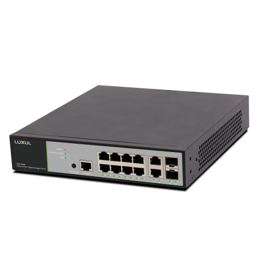 Luxul Wireless XMS-1208P Unmanaged L2/L3 Gigabit Ethernet (10/100/1000