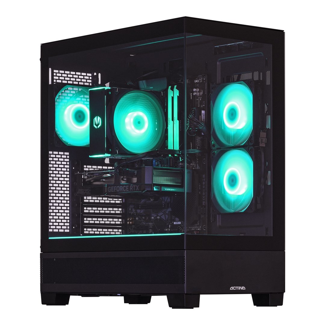ACN Actina 5901443416395 PC AMD Ryzenâ„¢ 5 7600X 32 GB DDR5-SDRAM 1 TB SSD NVIDIA GeForce RTX 5070 Midi Tower Black