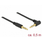 DeLOCK 85607 audio cable 0.5 m 3.5mm Black