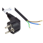 Alcasa P0185-S015 electriciteitssnoer Zwart 1,5 m Netstekker type E+F