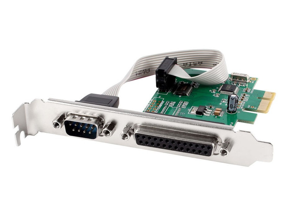 PEX-COMLPT-01 GEMBIRD COM-Seriell-Port + LPT-Port PCI-Express-Zusatzkarte
