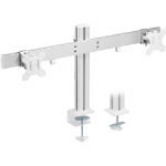 InLine Aluminium monitor desk mount for 2 monitors up to 32", 8kg