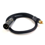 Monoprice 4775 audio cable 17.7" (0.45 m) RCA XLR (3-pin) Black