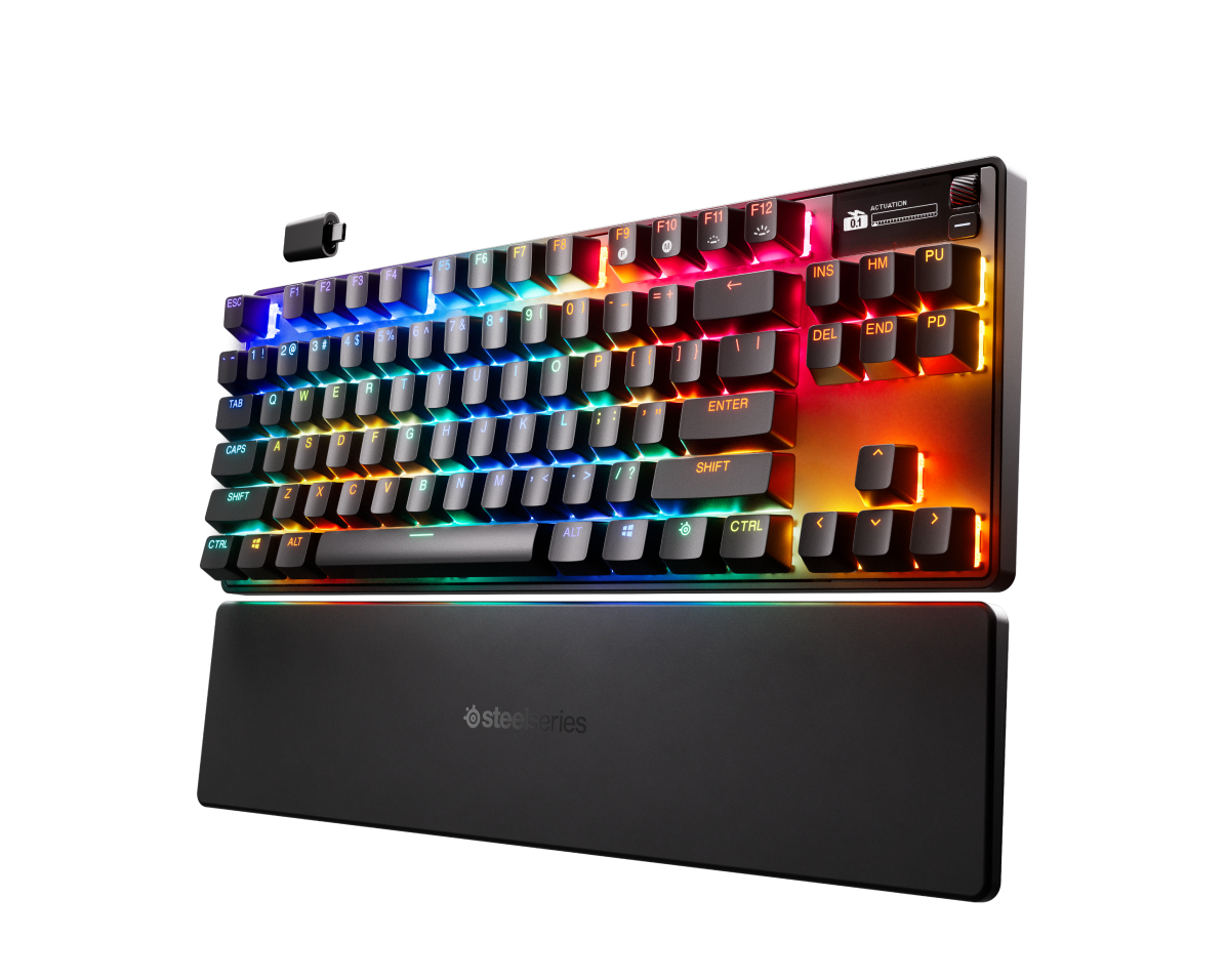 Steelseries APEX PRO TKL WIRELESS GEN 3 keyboard Gaming USB + RF Wireless +  Bluetooth US English Black