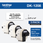 Brother DK-12083PK printer label White Self-adhesive printer label