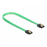 DeLOCK SATA 6 Gb/s Cable UV glow effect green 70 cm