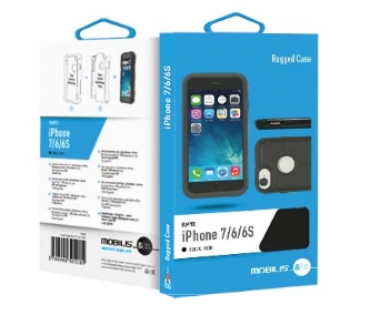 Mobilis 018036 mobile phone case 11.9 cm (4.7") Border Black