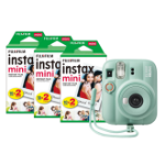 Fujifilm Instax Mini 13 Instant Camera - Lagoon Green - Camera + 60 Shot Pack