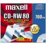 Maxell CD-RW 700MB 80Min 1-10x HighSpeed JC 10pk 10 pc(s)