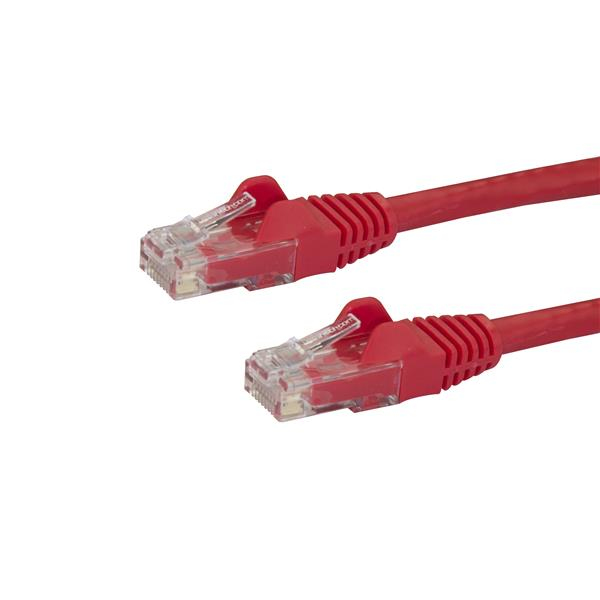 Image of StarTech.com 10m CAT6 Ethernet Cable - Red CAT 6 Gigabit Ethernet...