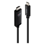 Lindy 43436 video cable adapter 5 m USB Type-C HDMI Black