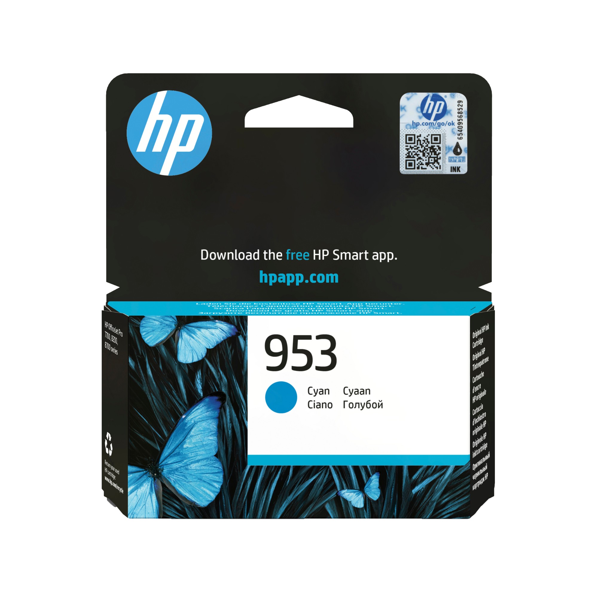 HP F6U12AE/953 Ink cartridge cyan. 630 pages 9ml for HP OfficeJet Pro