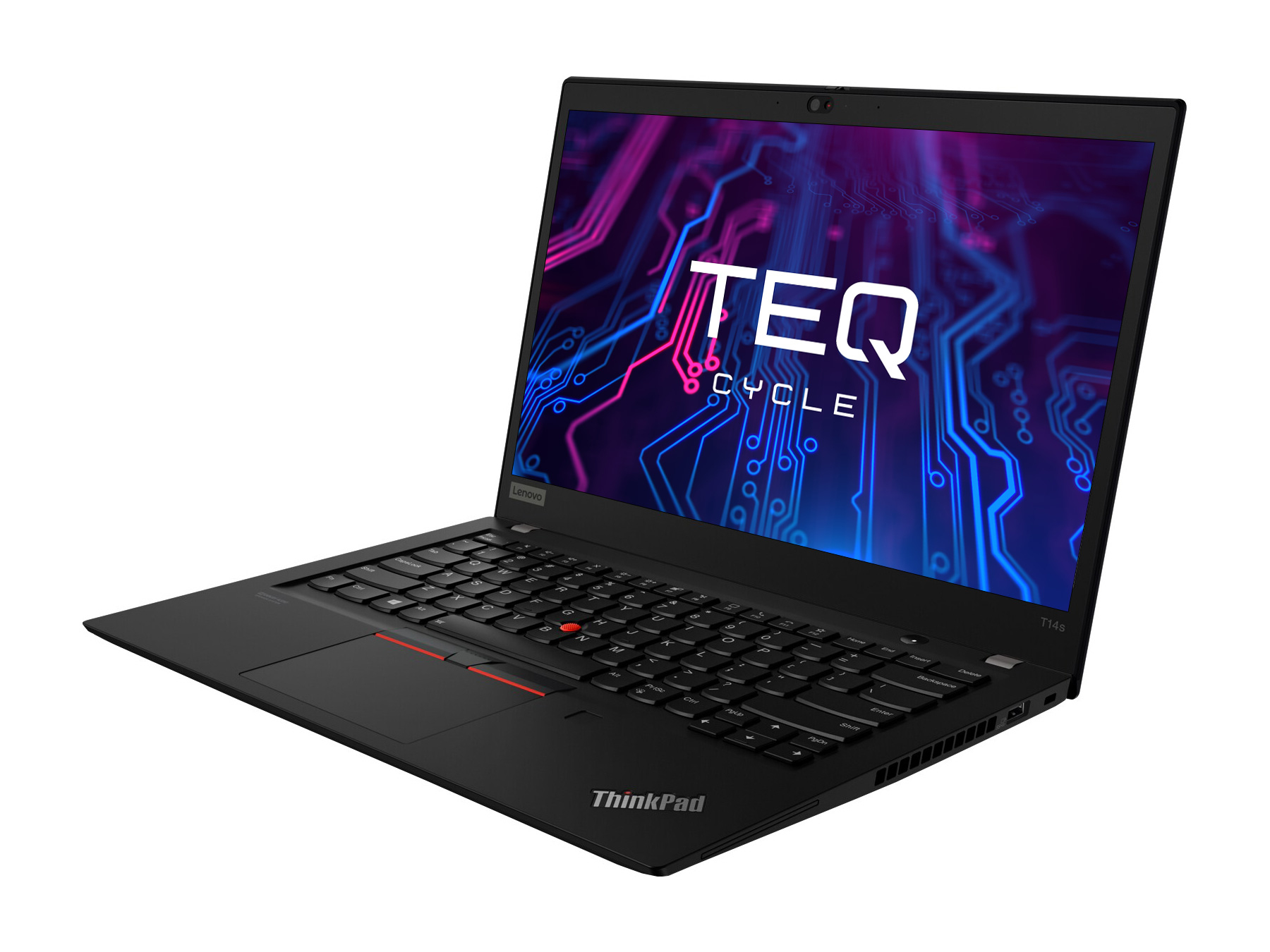 Teqcycle Lenovo Thinkpad T14s G1 AMD Ryzen™ 5 PRO 4650U Laptop 35.6 cm (14") Touchscreen Full HD 16 GB DDR4-SDRAM 256 GB SSD Wi-Fi 6 (802.11ax) Windows 11 Pro Nordic Black