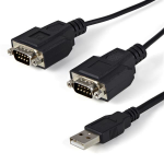 StarTech.com ICUSB2322F serial cable Black 82.7" (2.1 m) USB 2.0 A 2 x DB-9