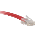 eNet Components Cat5e, 2ft networking cable Red 24" (0.61 m)