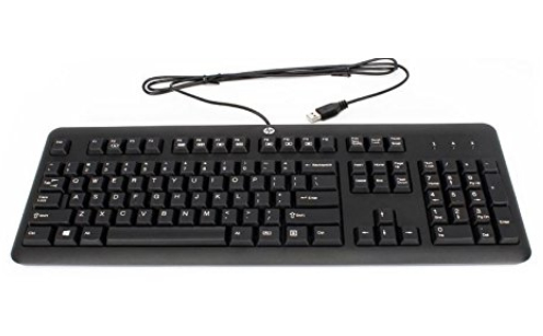 Image of HP 672647-093 keyboard USB Norwegian Black