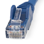 StarTech.com 7 m CAT6 Ethernet-kabel - LSZH (Low Smoke Zero Halogen) - 10 Gigabit 650MHz 100W PoE RJ45 10GbE UTP nätverkspatchkabel, hakfri med dragavlastning - Blå, CAT 6, ETL-verifierad, 24AWG