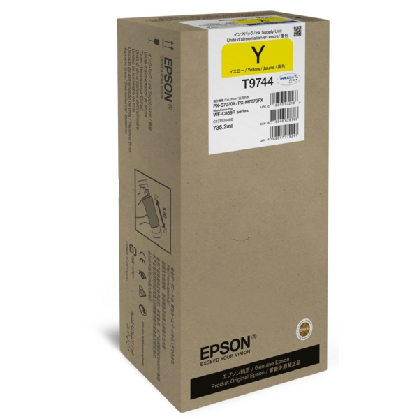 Epson C13T97440N/T9744 Ink cartridge yellow. 84K pages 735.2ml for Eps