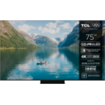 TCL 75MQLED85K tv 190,5 cm (75") 4K Ultra HD Smart TV Zwart 3000 cd/m²