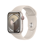 Apple Watch Series 9 GPS + Cellular 45mm Starlight Aluminium Case w/ Starlight Sport Band - M/L
