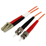 StarTech.com Fiber Optic Cable - Multimode Duplex 50/125 - OFNP Plenum - LC/ST - 3 m