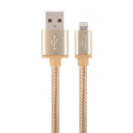 Cablexpert CCB-MUSB2B-AMLM-6-G lightning cable 1.8 m Gold