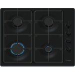 Bosch Serie 2 PBP6B6K60 hob Black Built-in 60 cm Gas 4 zone(s)