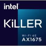 Intel Killer Wi-Fi 6E AX1675 Internal WLAN 2400 Mbit/s