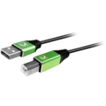 Comprehensive USB2-AB-6SP USB cable USB 2.0 118.1" (3 m) USB A USB B Black, Green