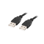 Lanberg CA-USBA-20CU-0018-BK USB cable USB 2.0 1.8 m Black