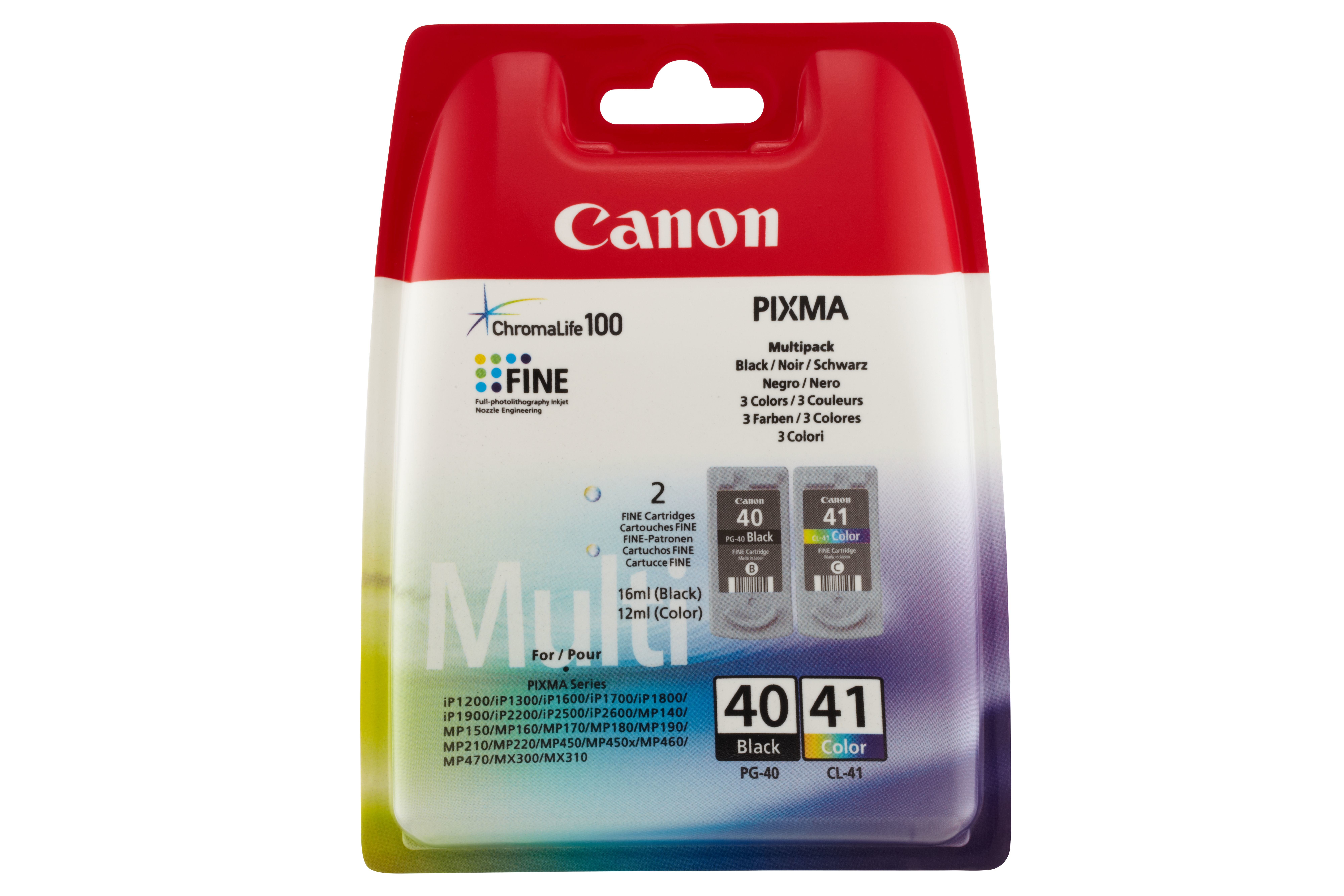 Image of Canon 0615B036/PG-40+CL-41 Printhead cartridge multi pack black +...