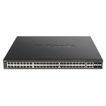 D-Link DGS-2000-52MP network switch Managed L2/L3 Gigabit Ethernet (10/100/1000) Power over Ethernet (PoE) 1U Black